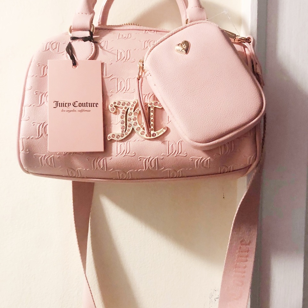 Juicy Couture Light Pink Crossbody Bag Set NWT